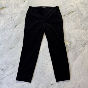 Talbots Pants Womens Sz 8 Petite Black‎ Casual Chatham Ankle Mid Rise